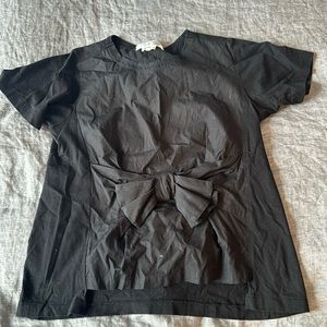 T-shirt with bow on front  made in Japan 100% cotton Comme des Garçons